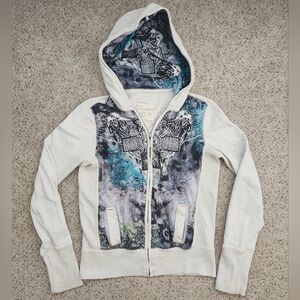Aeropostale Y2k Rhinetone Hooded Jacket